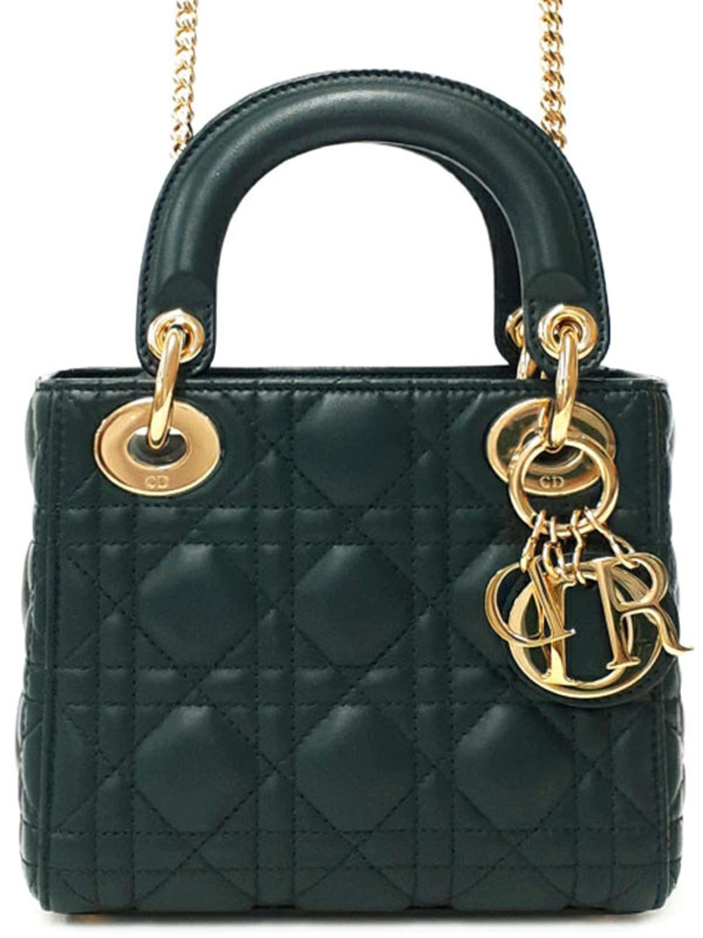 Christian Dior lambskin Cannage Lady Dior bag Black